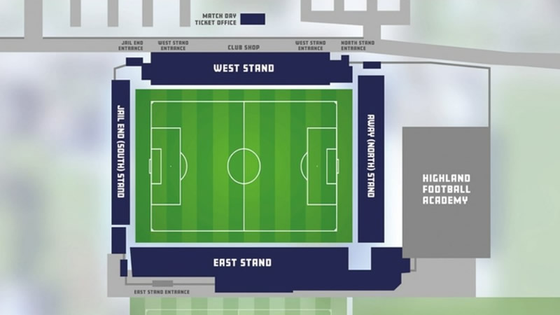 Global Energy Stadium, Ross Shire, Scotland, United Kingdom Seating Plan