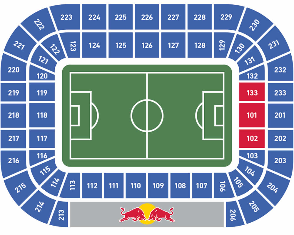 Red Bull Arena, Salzburg, Austria Seating Plan