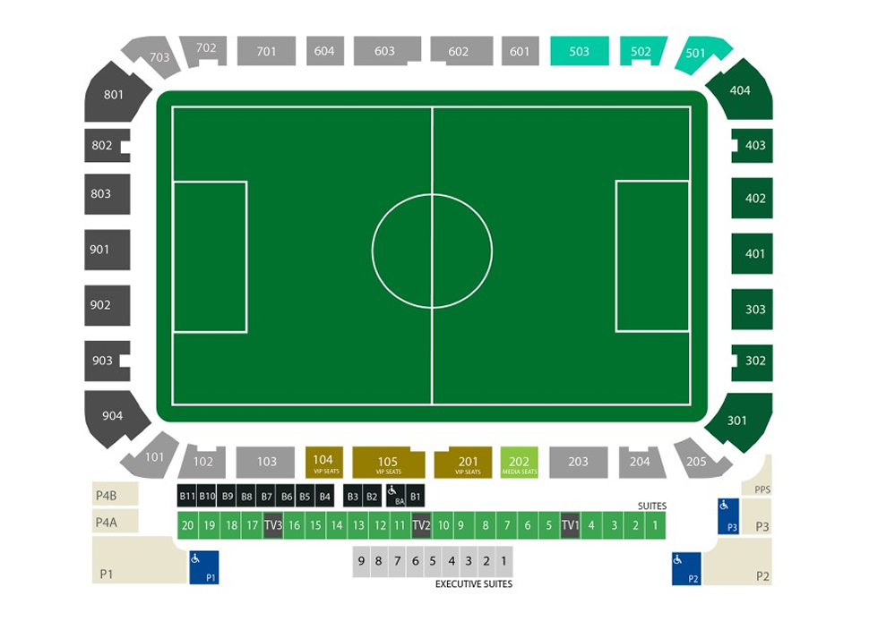 Alphamega Stadium, Limassol, Cyprus Seating Plan