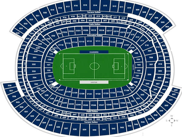 SoFi Stadium, Los Angeles, United States Seating Plan