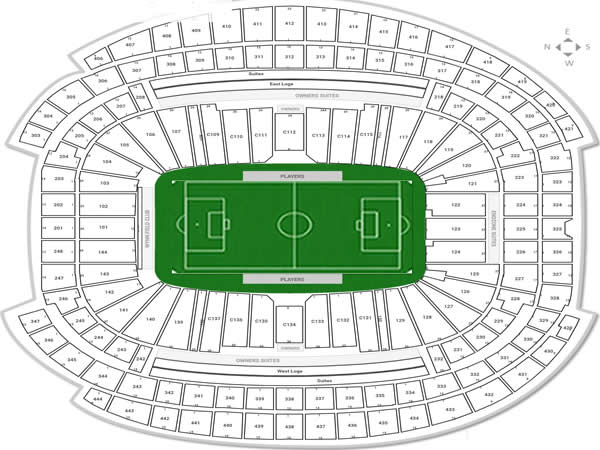 Allegiant Stadium, Paradise, Nevada, United States Seating Plan