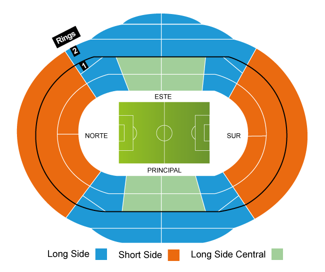 Reale Arena, San Sebastian, Spain Seating Plan