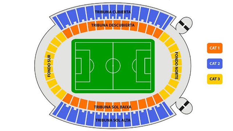 Mallorca Stadium, Mallorca, Spain,  Mallorca, Spain Seating Plan