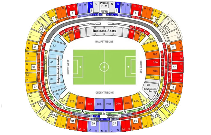 Frankfurt Arena,  Frankfurt, Germany, Germany Seating Plan