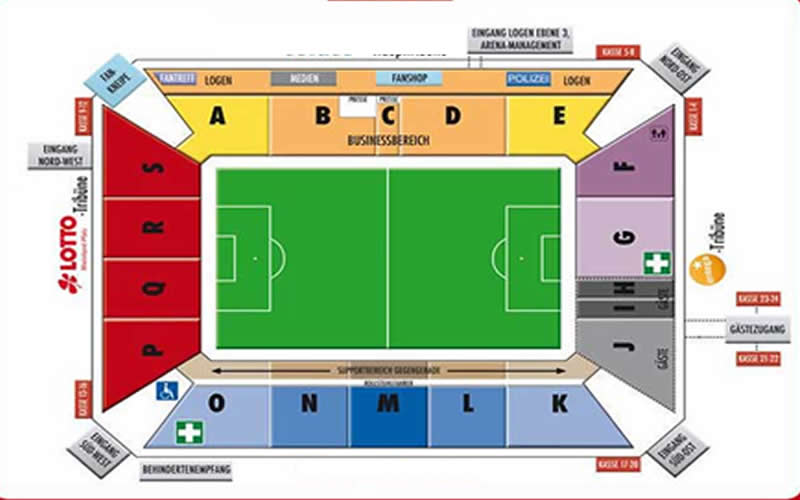 Opel Arena, Mainz, Germany Seating Plan